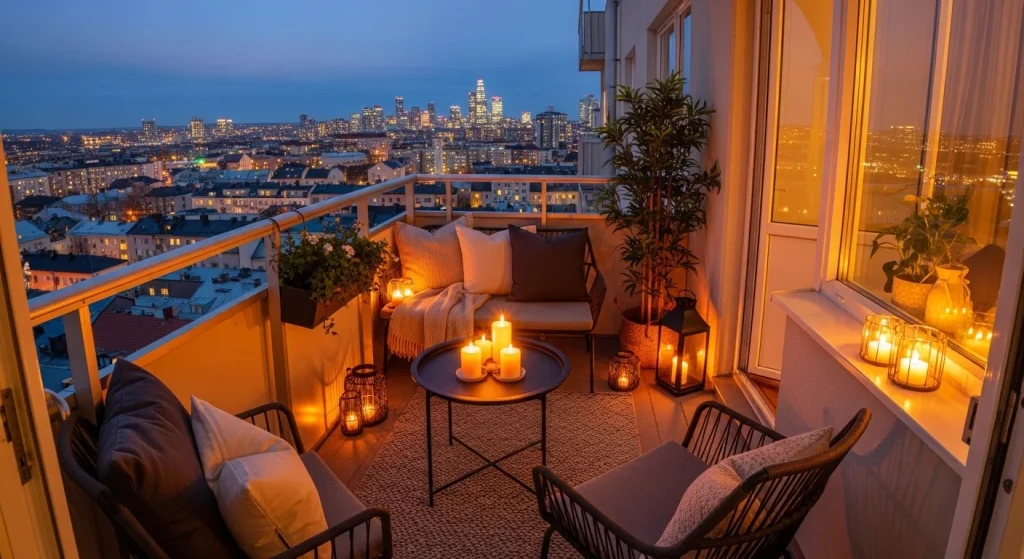 Candle balcony lighting
