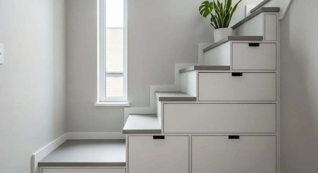 Stair storage hidden space idea
