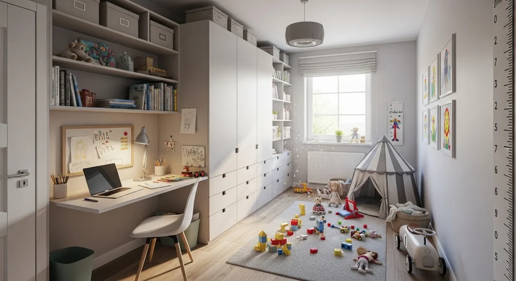 Wall layout kids room
