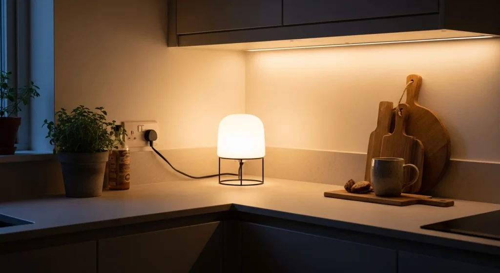 Kitchen lighting corner decor