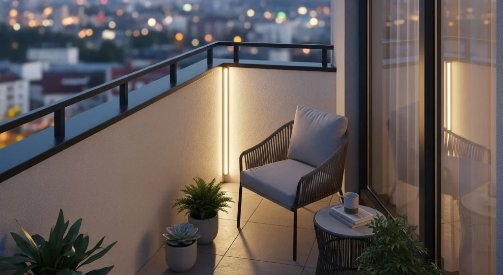 Vertical light balcony
