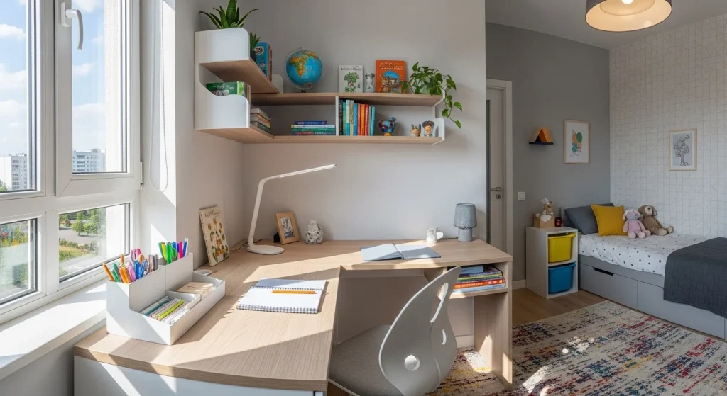 corner study desk kids
