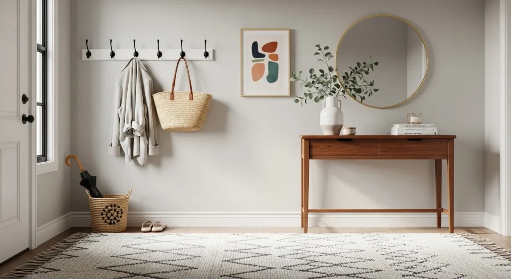 Entryway rug decor