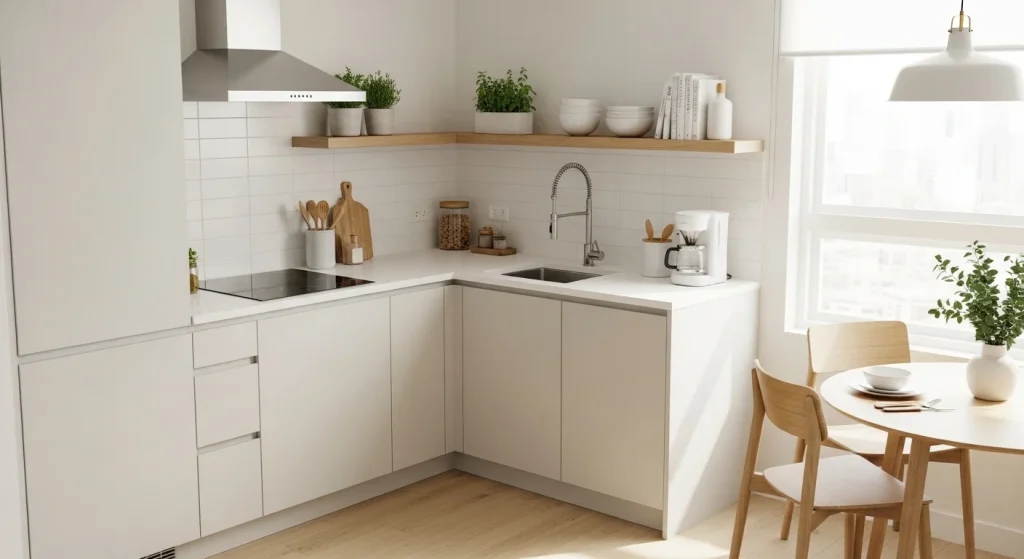 Bright kitchen corner
