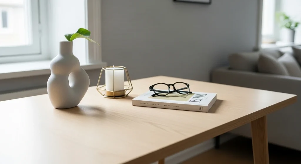 Minimal clean surface decor