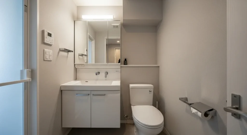 Bathroom sink cabinet storage