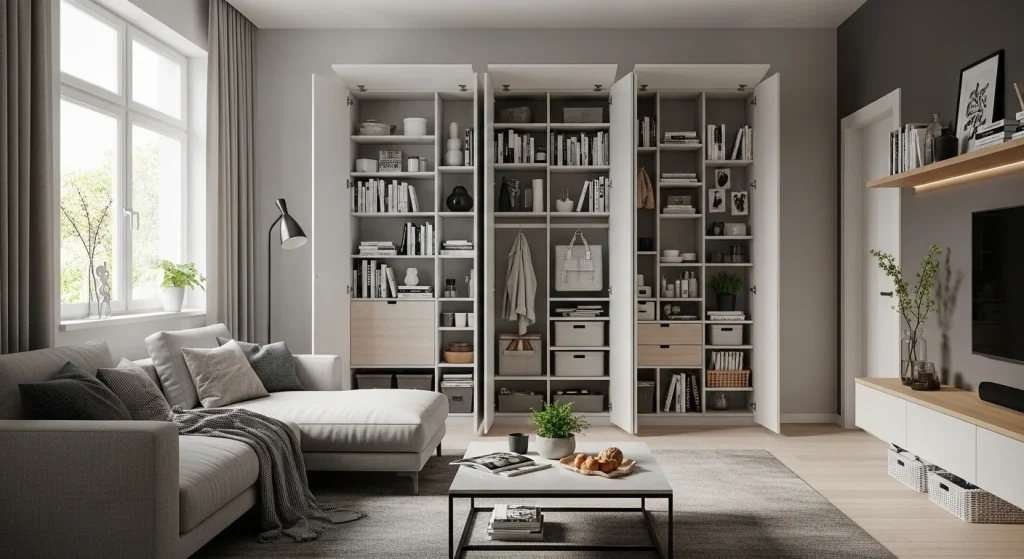 Wall panel hidden storage