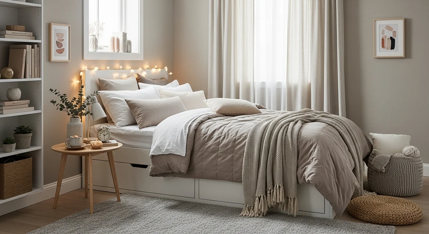 small apartment bedroom hacks on a budget