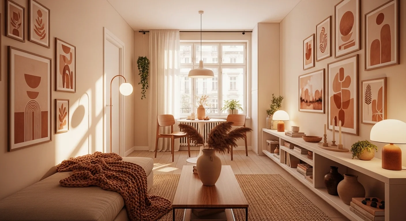 Small Apartment Warm Tone Decor Ideas That Feel Cozy and Modern