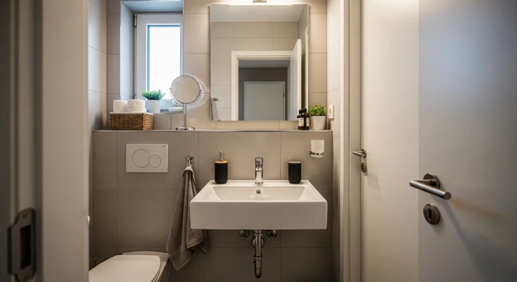 small apartment bathroom sink decor ideas that look aesthetic