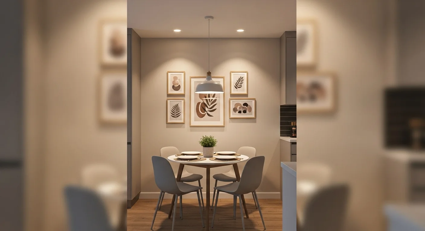 small apartment dining wall decor ideas