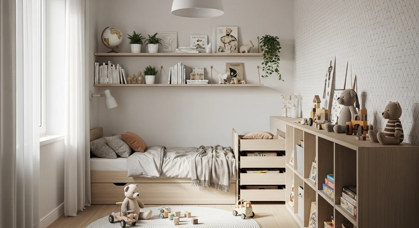 small apartment kids room storage ideas