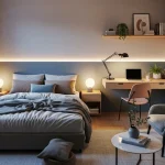 small apartment bedroom zoning ideas