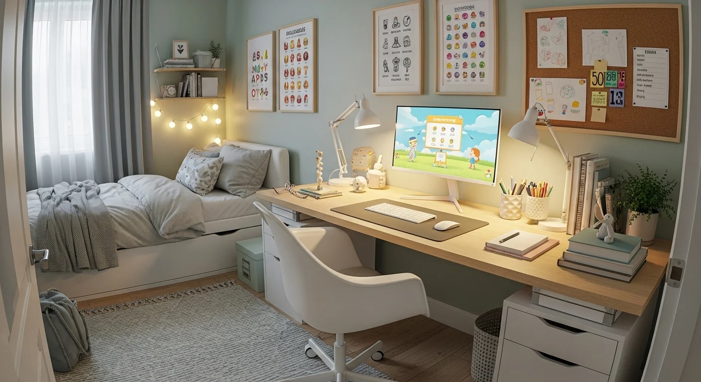 small apartment kids study corner ideas